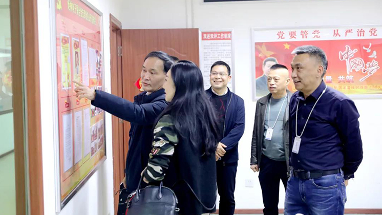 郴州高新區紀工委書記、監工委主任曾雁走訪炬神電子